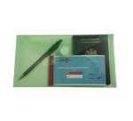 Pochettes de rangement à scratch Exacompta 25  x 13,5 cm couleurs assorties - Paquet de 5