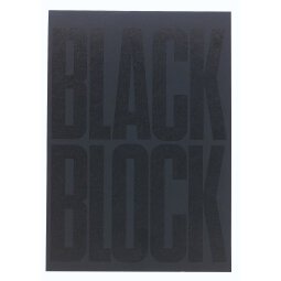 Black Block 29,7x21cm - gelijnd - 70 bladen - Zwart