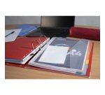 Pochettes de rangement perforées à scratch Exacompta A4 transparentes - Paquet de 5