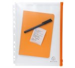 Pochettes de rangement à zip perforées A4 Exacompta Exactive incolore - Sachet de 5