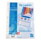 Sachet de 100 pochettes perforées polypropylène lisse Qualité + - A4 - Cristal