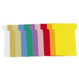 Fiche T indice 2 / 60 mm- couleurs assorties - Lot de 1000