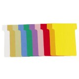 Carton de 10 étuis de 100 fiches en T n°1,5 - L45 x H53 x l36 x h15 mm - Couleurs assorties