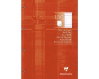 Bloc de cours, A4, réglure 4/8, 100 feuilles