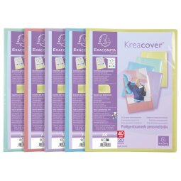 Display bk 20 pockets KREACOV PASTEL ass - Assorted colours