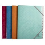 Maïa PP Multi Part 3 Flap File 12P, A4 - Assorted colours