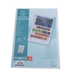 Pak van 50 L mappen- gekorrelde PP 12/100ste - A4 - Transparant