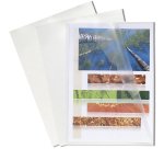 Chemises coin polypropylène grainé Exacompta A4 polypropylène 12/100e incolore - Paquet de 50