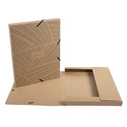 Boite de classement carte enduite Eterneco dos 25mm - A4 - Visuels assortis