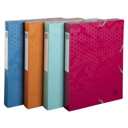 Maïa Box File A4 40mm PP Assorted - Assorted colours