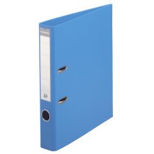 Lever arch file flat packed with separate mechanism, PVC covering cardboard 50 mm spine - A4 size