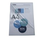 Chemises coin PVC Exacompta Premium 18/100e  transparente incolore - Paquet de 50