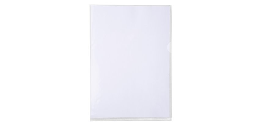 Pk 50 Cut Flush Fldr PVC A4 0.18mm Clear - Crystal