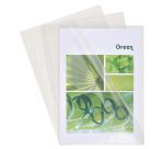 Chemises coin PVC Exacompta Premium 18/100e  transparente incolore - Paquet de 50