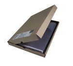 Chemises coin PVC Exacompta Premium 18/100e  transparente incolore - Paquet de 50