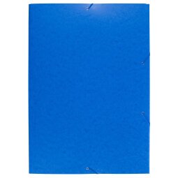 3-flap folder with elastic straps 600gsm hard glazed mottled pressboard - A2 size