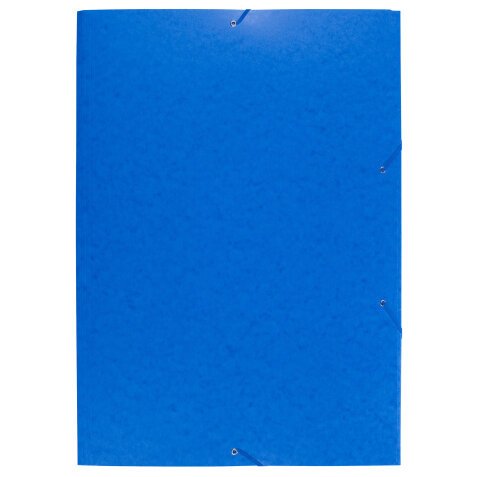 3-flap folder with elastic straps 600gsm hard glazed mottled pressboard - A2 size