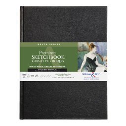 Delta Series carnet rembordé rigide 26F A4 270g - Ivoire