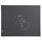 Screw Album 40p blk 37x29cm Art black - Black