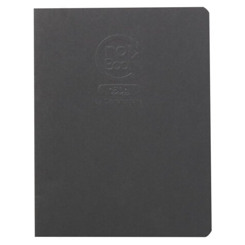 Crok'Book carnet piqué 20F 17x22cm 160g F - Noir