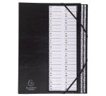 Trieur rigide Exacompta Ordonator alphabétique 26 divisions noir