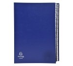 Trieur rigide Exacompta Ordonator alphabétique 26 divisions bleu