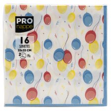 Paquet de 16 serviettes ouate 2 plis - 33x33 cm