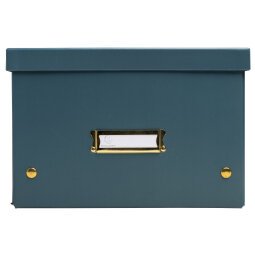 Ablagebox, flach geliefert 27x36x19cm, Neo Deco - Blaugrün