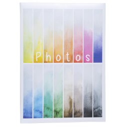 Photo Alb Pkt 300ph 22,5x32,5cm Rainbow - White