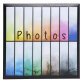 Photo Alb Pkt 200Photo 22,5x22cm Rainbow - Black