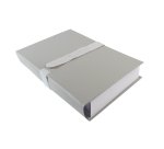 Chemise extensible sans rabat Exacompta à scratch dos 13 cm - Gris