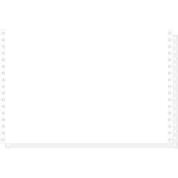 1000 listingbladen 330X8 1/2 2 ex.zelfkopiërend - afscheurbare Caroll banden - Wit