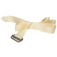 Riem met gesp en gekartelde geleider 1 meter - Beige