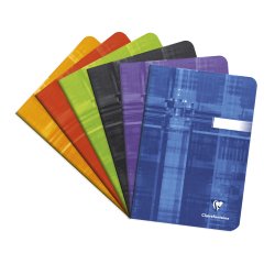 Stitched notebook Clairefontaine Metric 14,8 x 21 cm assorted - 5 x 5 - 96 pages
