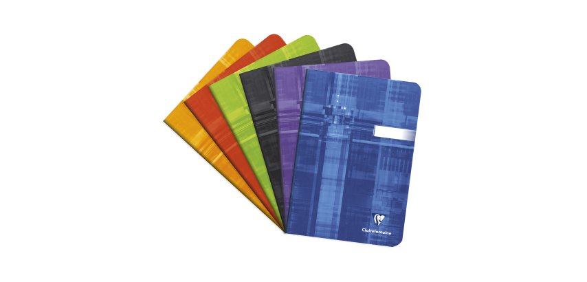 Cahier piqué Clairefontaine Metric 148,8 x 21 cm assorti - ligné - 96 pages