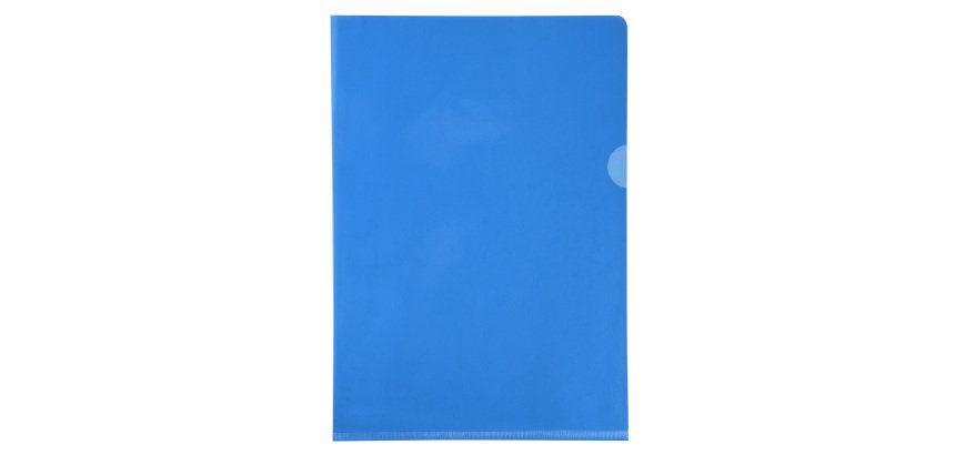 Sachet de 10 pochettes coin PVC lisse haute résistance 13/100e - A4