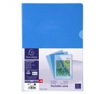 Sachet de 10 pochettes coin PVC lisse haute résistance 13/100e - A4