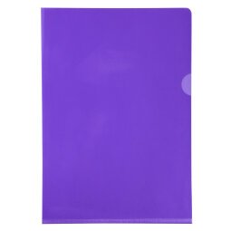 Pak van 100 L mappen - gladde PVC 13/100e - A4 - Purper