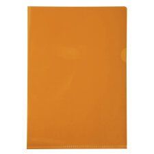 Pak van 100 L mappen - gladde PVC 13/100e - A4 - Oranje