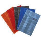 Bloc Pupitre agrafé en-tête A4+ 80 feuilles perforé 4 trous détachables petits carreaux Couleur aléatoire - Assortis