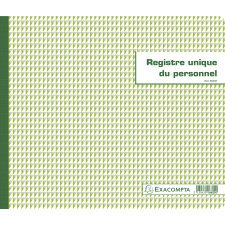 Genaaid 27x32cm - Uniek personeelsregister (werknemers en stagiairs) - 52 pagina's