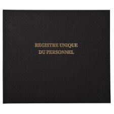 Registre 27x32cm - Registre unique du personnel (salariés et stagiaires) - 100 pages