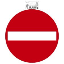 Adhesive vinyl pictogram Direction prohibited 20 cm - Red