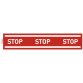 Hinweisschild, Band Stop, PVC, selbstklebend und rutschfest, 100 cm - Rot