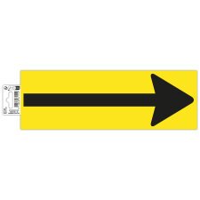 Non-slip adhesive PVC floor tape Arrow 30x10 cm - Yellow