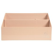 Trieur vertical / porte lettres 3 compartiments carton Aquarel - Corail