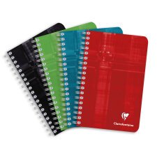 Carnet reliure intégrale 11x17cm 90 feuilles uni Couleur aléatoire - Assortis