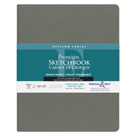 Epsilon Series carnet souple 46F 20,3x25,3cm 150g - Blanc