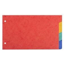 Intercalaires pour fiches bristol carte 225 g Forever® 4 positions - 12,5 x 20 cm