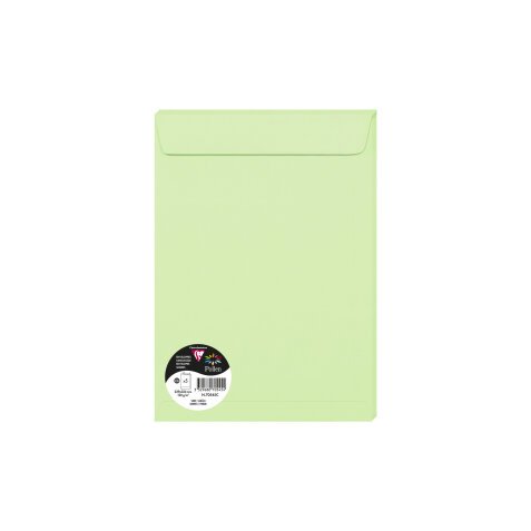 Paquet de 5 enveloppes Pollen 229x324mm 120g/m² - Vert